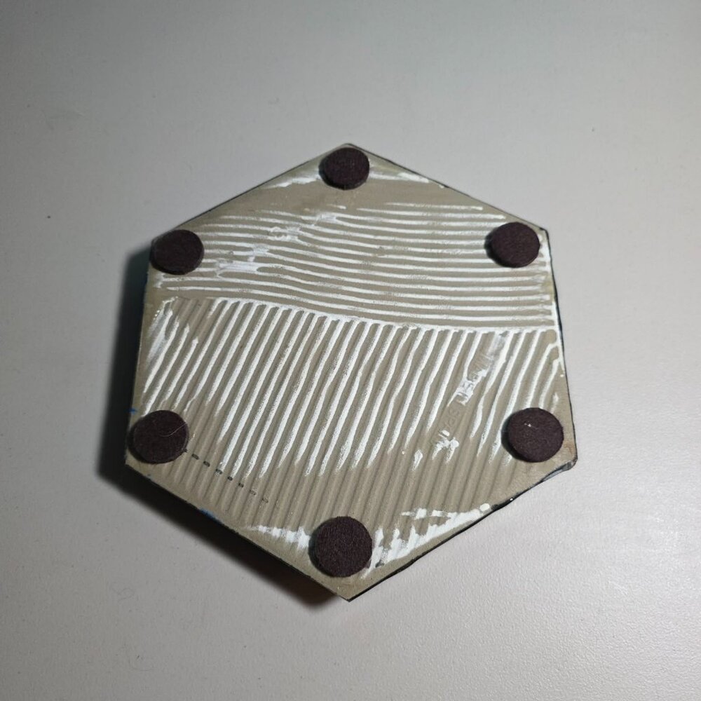 Beautiful Handmade Glass Trivet - Picture 3 of 5